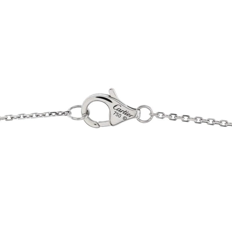 Cartier Trinity Pendant Necklace 18K White Gold with Diamonds and Ceramic Small - 3