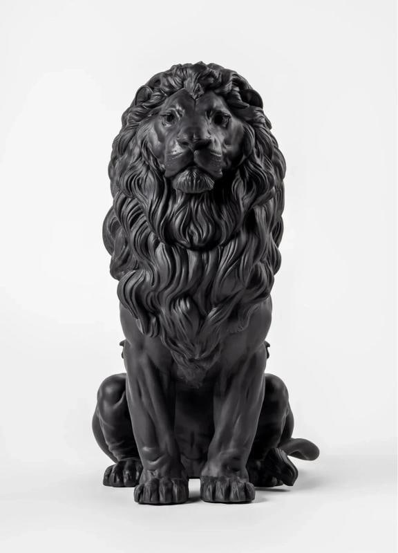 LladrÃƒÂ² Majestic Lion Sculpture Matte Black Limited Ref. 01009778 - Official - 8