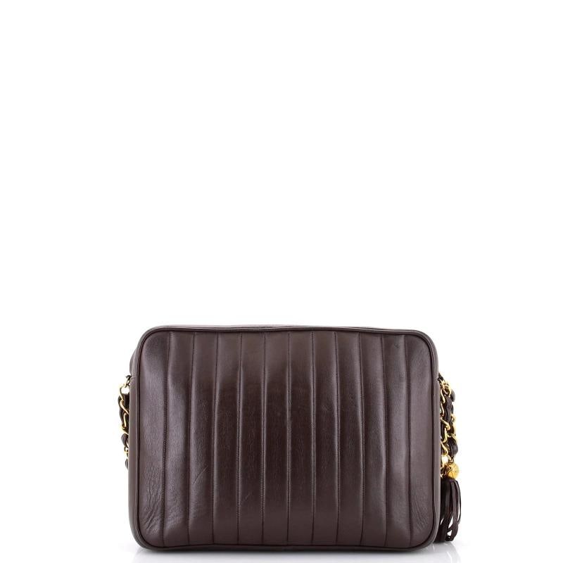 Chanel Vintage Front Pocket Camera Bag Vertical Quilt Lambskin Large - 3
