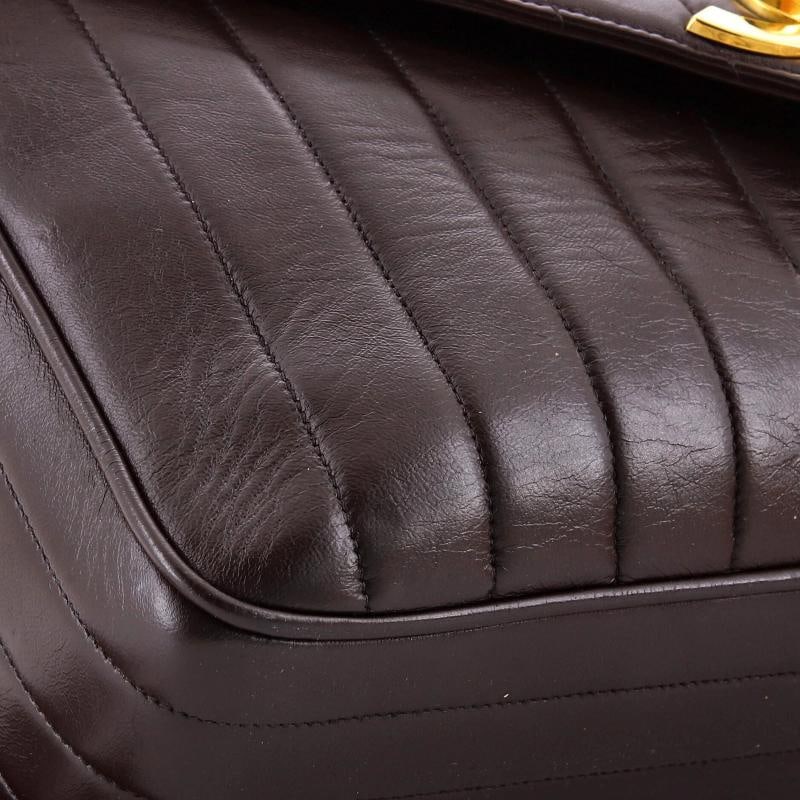 Chanel Vintage Front Pocket Camera Bag Vertical Quilt Lambskin Large - 6