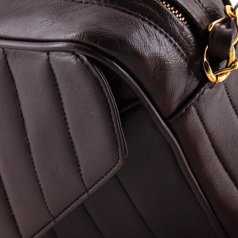 Chanel Vintage Front Pocket Camera Bag Vertical Quilt Lambskin Large - 8