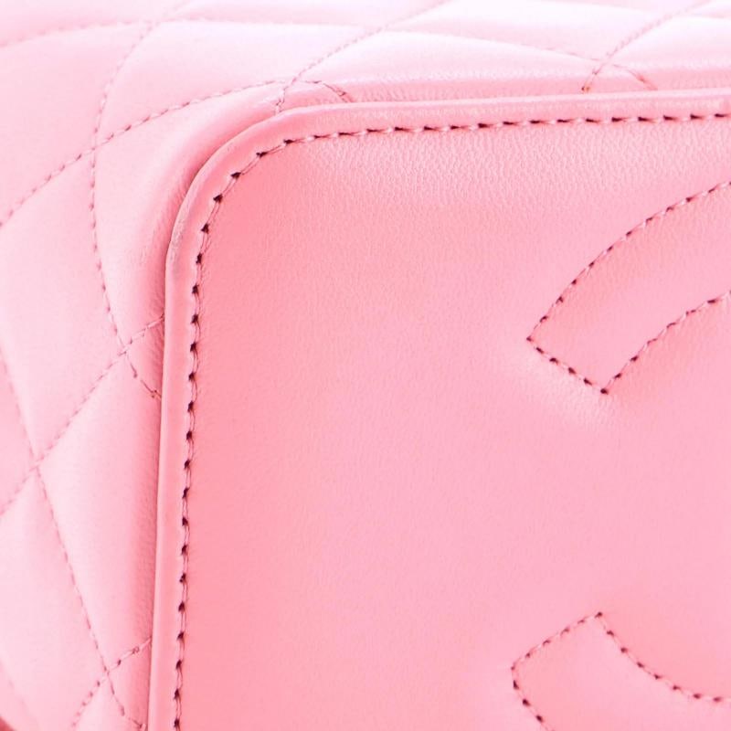 Chanel Classic Top Handle Vanity Case with Chain Quilted Lambskin Small - 6