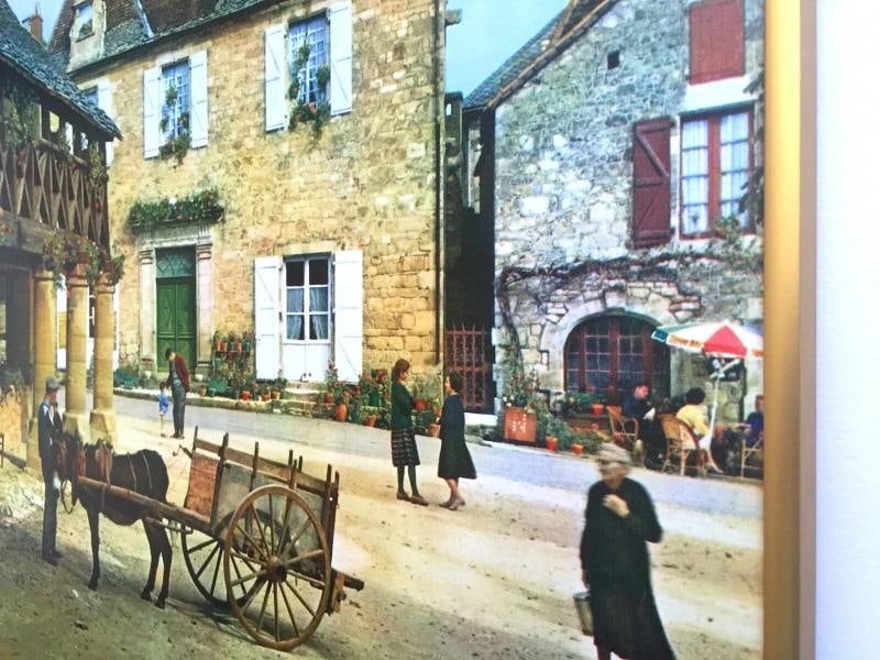 VTG MID CENTURY PERIGORD FRANCE LITHOGRAPH PRINT FRAMED COLLECTOR TRAVEL POSTER - 10