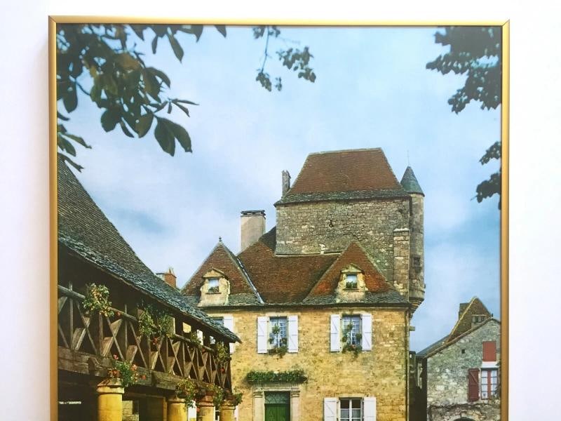 VTG MID CENTURY PERIGORD FRANCE LITHOGRAPH PRINT FRAMED COLLECTOR TRAVEL POSTER - 2