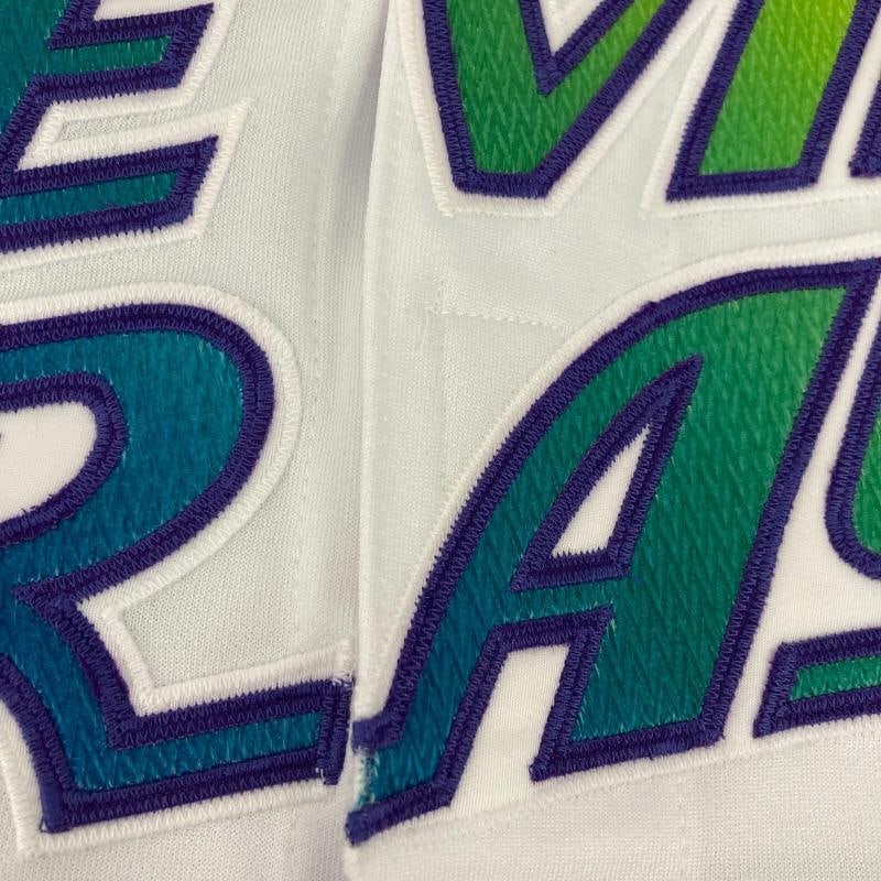 Fred McGriff Signed Game Issued Tampa Bay Devil Rays Russell Jersey JSA COA - 10