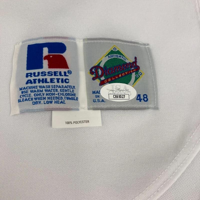 Fred McGriff Signed Game Issued Tampa Bay Devil Rays Russell Jersey JSA COA - 7