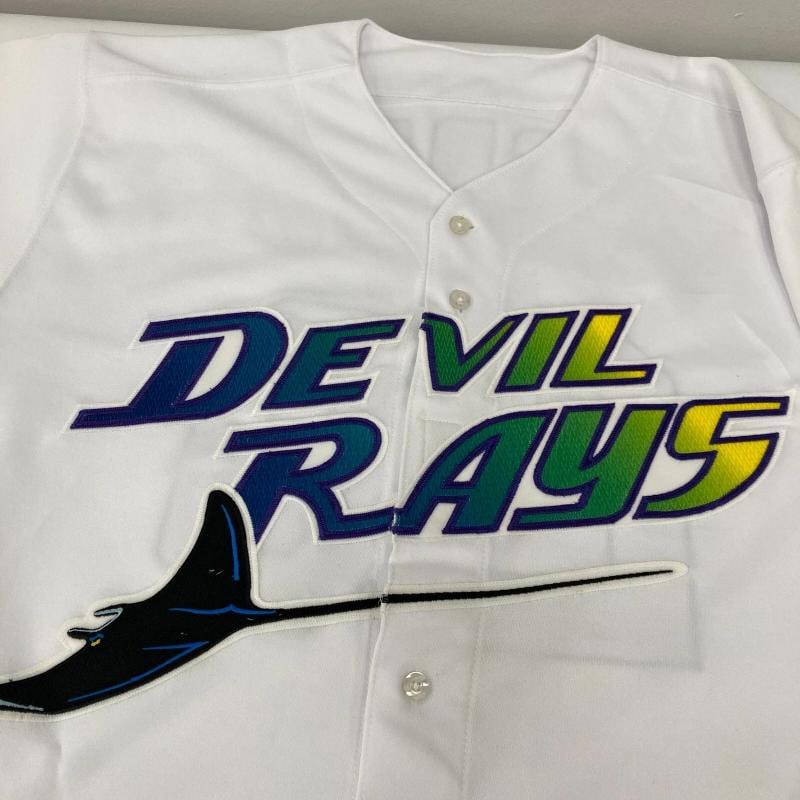 Fred McGriff Signed Game Issued Tampa Bay Devil Rays Russell Jersey JSA COA - 9
