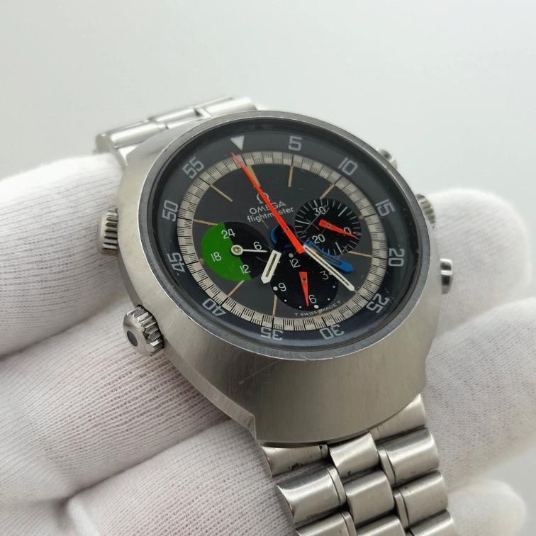 Vintage Omega Flightmaster 145.013 43mm GMT Chronograph Stainless Steel - 5