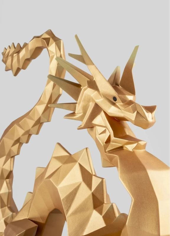LladrÃƒÂ² Dragon Sculpture Gold Limited Ref. 01009797 - Official - 2