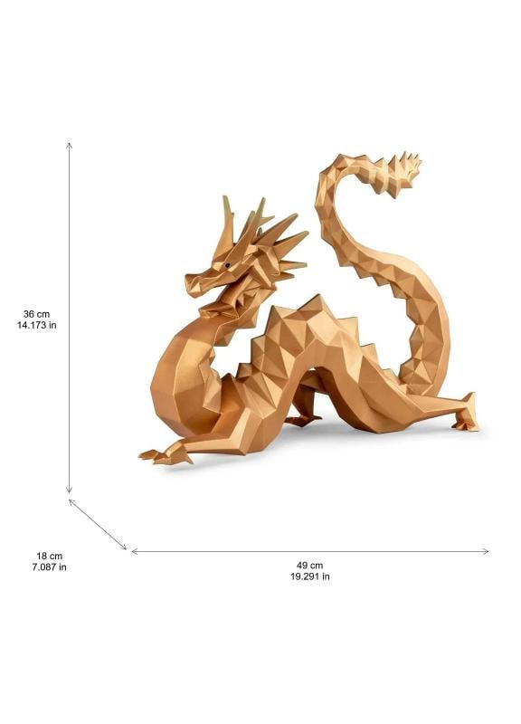 LladrÃƒÂ² Dragon Sculpture Gold Limited Ref. 01009797 - Official - 5