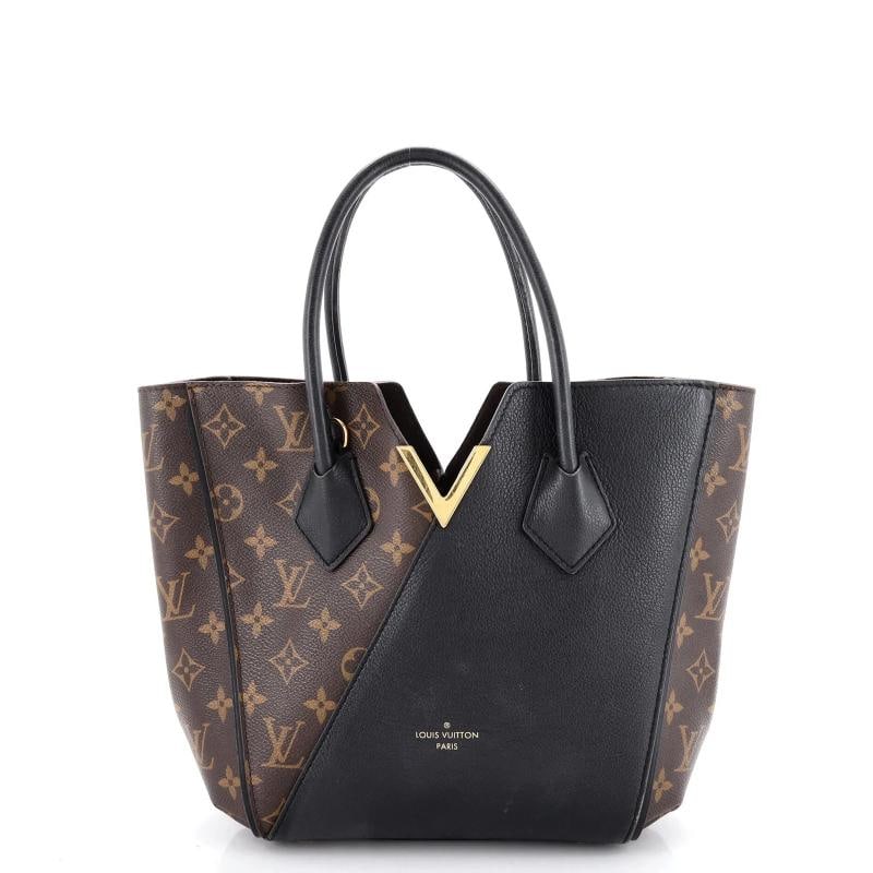 Louis Vuitton Kimono Handbag Monogram Canvas and Leather PM: Condition: Pre-owned - Good,Brand: Louis Vuitton,Exterior Material: Leather, Canvas Coated,Style: Totes,Exterior Color: Black,Department: Women,Size: Pm