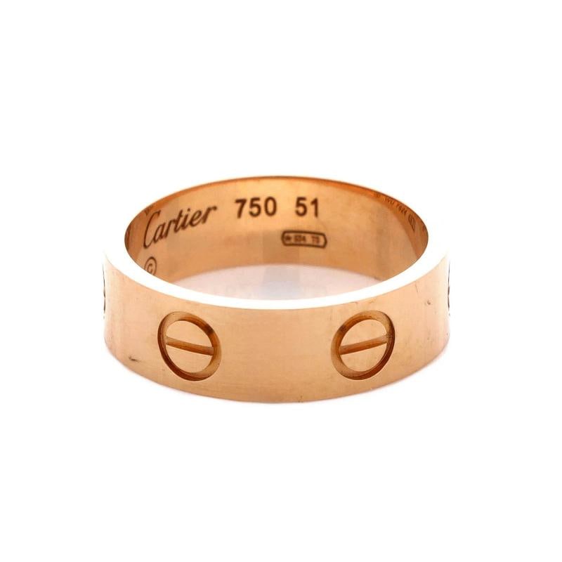 Cartier Love Band Ring 18K Rose Gold - 2