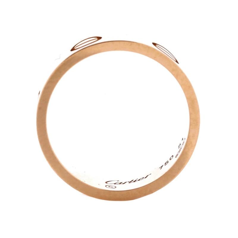 Cartier Love Band Ring 18K Rose Gold - 3