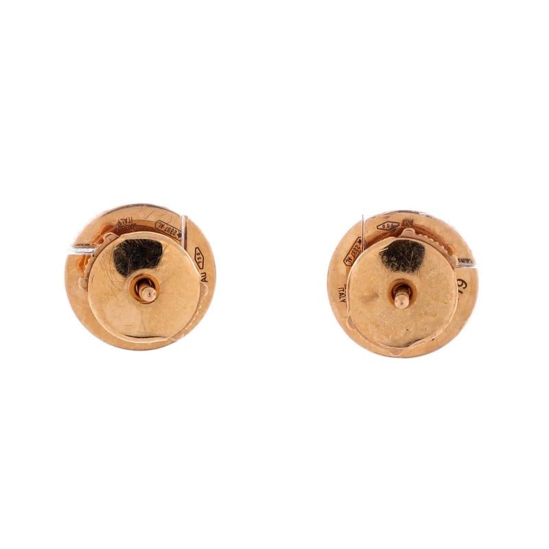 Bvlgari Bvlgari Bvlgari Stud Earrings 18K Rose Gold and Diamonds - 3