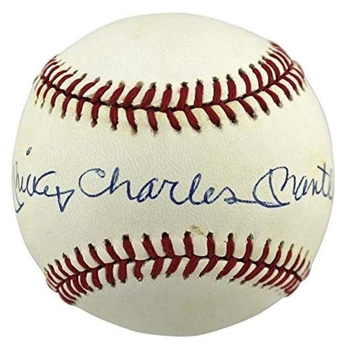 Yankees Mickey Charles Mantle Authentic Signed Oal Baseball JSA #BB32645 - 10