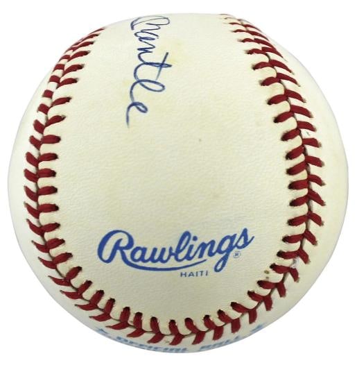 Yankees Mickey Charles Mantle Authentic Signed Oal Baseball JSA #BB32645 - 7