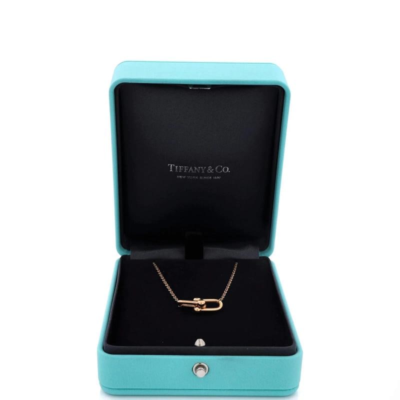 Tiffany & Co. HardWear Double Link Pendant Necklace 18K Rose Gold Small - 2