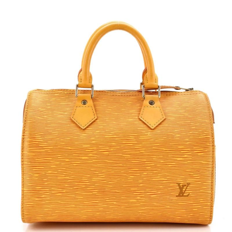 Louis Vuitton Speedy Handbag Epi Leather 30: Condition: Pre-owned - Fair,Brand: Louis Vuitton,Exterior Material: Leather,Style: Top Handle,Exterior Color: Yellow,Department: Women,Size: 30