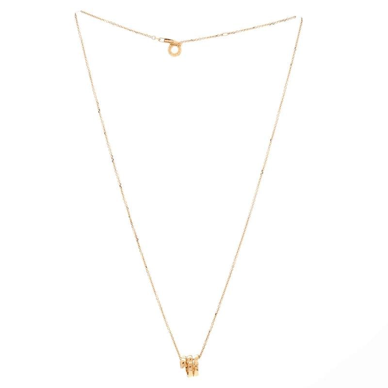 Bvlgari Serpenti Viper Spiral Pendant Necklace 18K Yellow Gold - 3