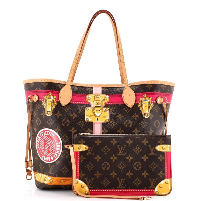 Louis Vuitton Neverfull NM Tote Limited Edition Summer Trunks Monogram Canvas MM - 2