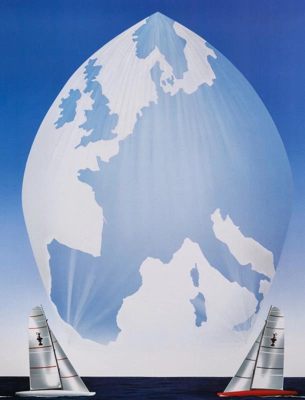 Original Poster, Razzia, Louis Vuitton ACTS, Spinaker, Boat, Sailing Ship, 2006 - 2