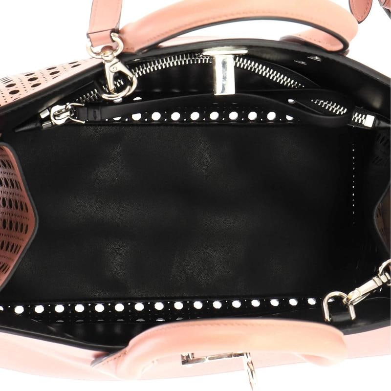 Salvatore Ferragamo Studio Satchel Laser Cut Leather Small - 5