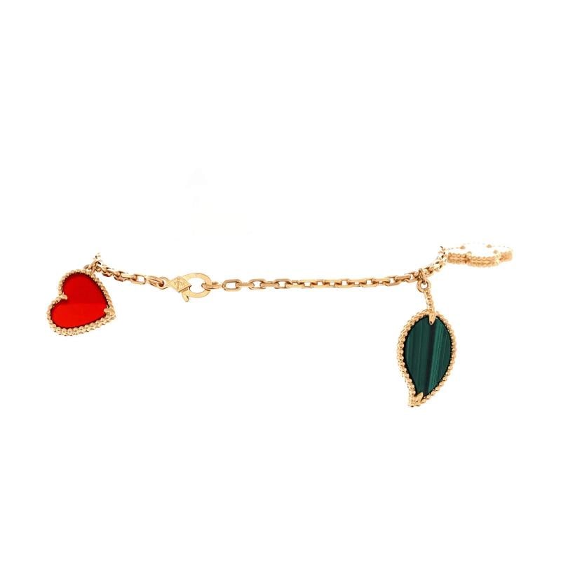 Van Cleef & Arpels Lucky Alhambra 4 Motifs Bracelet 18K Yellow Gold - 2