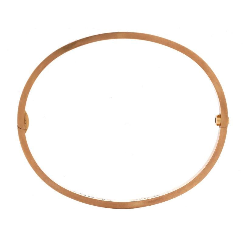 Cartier Love Bracelet 18K Rose Gold Small - 3