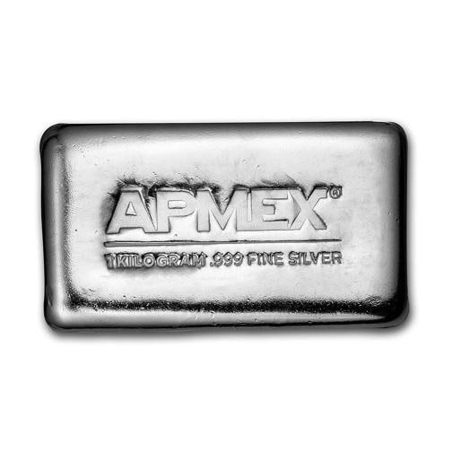 1 Kilo Silver Bar APMEX (Cast Poured) .999 Fine (1 of 2)