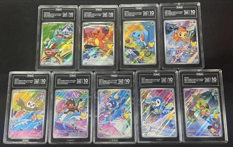 First Partner PokÃƒÂ©mon Promo Set 9x All TAG 10 Charmander Bulbasaur Squirtle +: First Partner PokÃƒÂ©mon Promo Set 9x All TAG 10 Charmander Bulbasaur Squirtle ++
