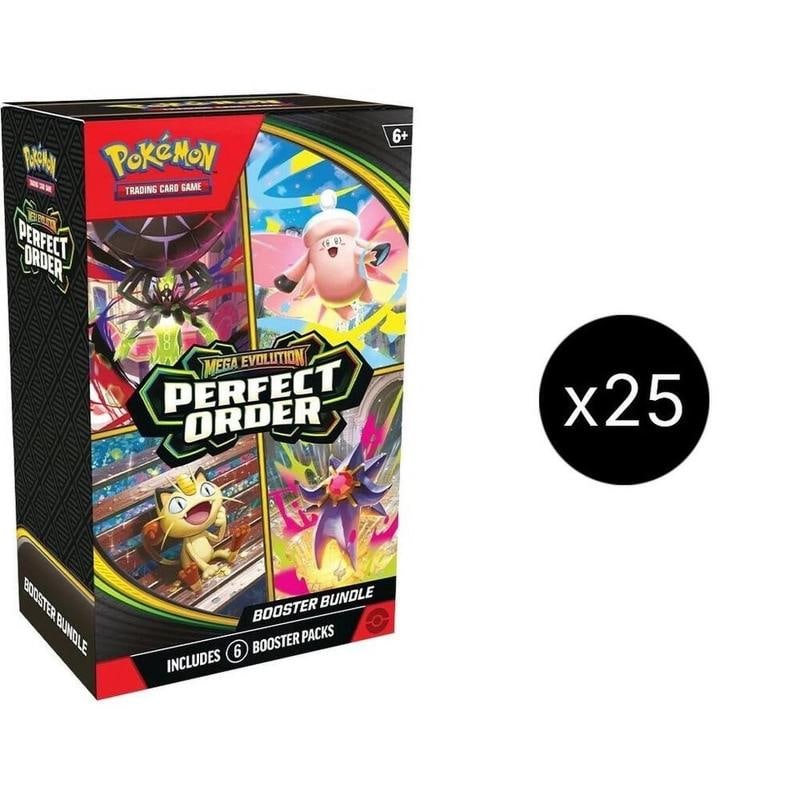 Pokemon Perfect Order (ME03) Booster Bundle Factory Sealed Case! 25 Bundles: Pokemon Perfect Order (ME03) Booster Bundle Factory Sealed Case! 25 Bundles