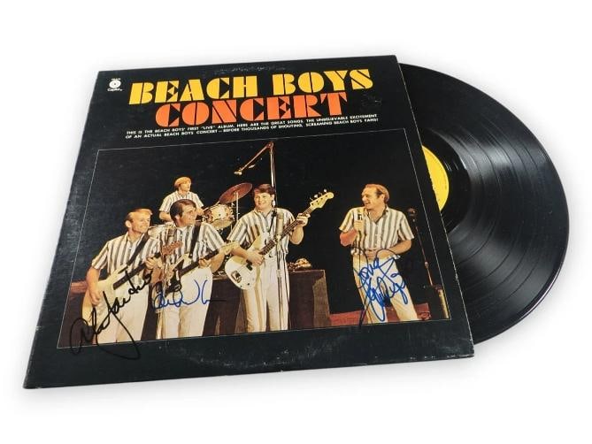 Carl Wilson, Mike Love & Al Jardine Signed THE BEACH BOYS Album Cover (Beckett LOA)): Carl Wilson, Mike Love & Al Jardine Signed THE BEACH BOYS Album Cover (Beckett LOA))