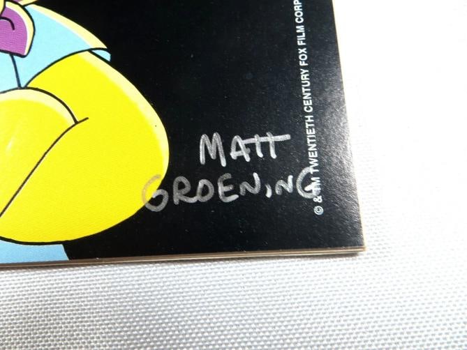 Matt Groening Signed Autographed Comic Book The Simpsons Issue #1 BAS AE94723 - 2