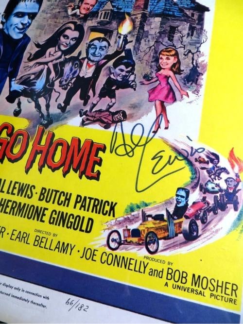 The Munsters Signed Cast Autographed Custom Framed Poster Gwynne DeCarlo JSA LOA - 3
