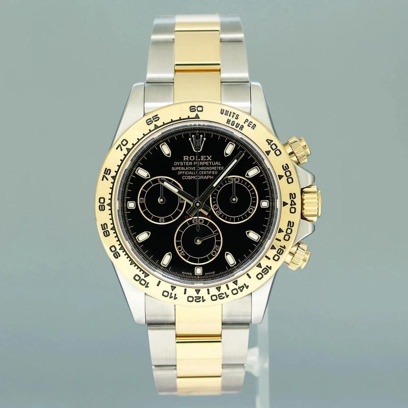 2023 NEW PAPERS Rolex Daytona 116503 Black 40mm Two Tone 18k Yellow Gold Watch - 2