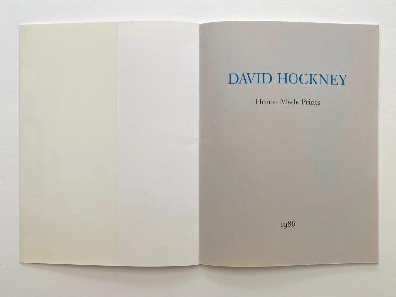DAVID HOCKNEY "HOME MADE PRINTS" RARE 1986 1ST EDITION POP ART EXHIBITION BOOK - 2