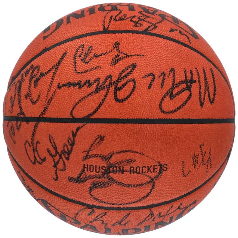 Michael Jordan 1989 All Star Game Team Signed Spalding Game Basketball PSA DNA - 4