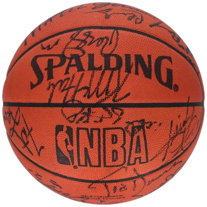 Michael Jordan 1989 All Star Game Team Signed Spalding Game Basketball PSA DNA - 5