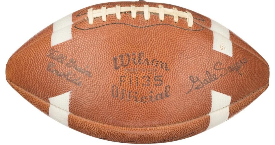 Walter Payton Sweetness Signed Vintage Wilson Football PSA DNA & Beckett COA - 3
