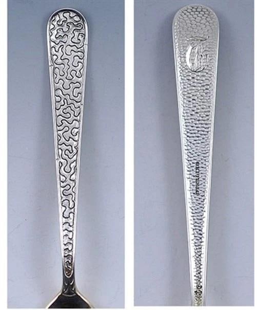 12 Antique c1875 Aesthetic Movement Gorham Sterling Silver Demitasse Spoons - 8