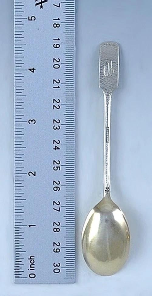 12 Antique c1875 Aesthetic Movement Gorham Sterling Silver Demitasse Spoons - 9