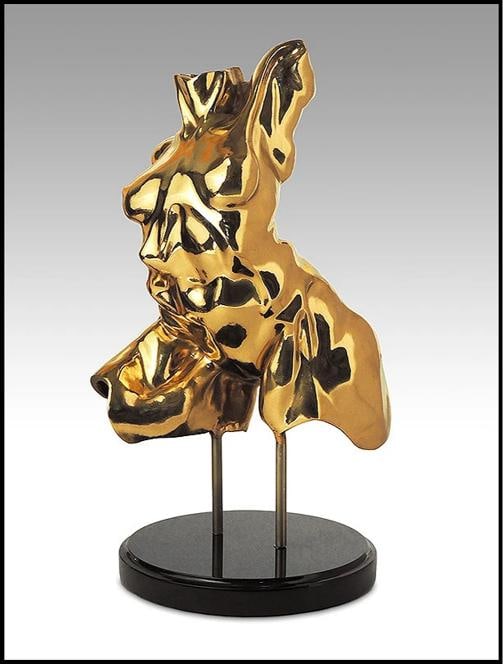 Alan Hamwi Nude Female Torso Full Round Bronze Sculpture Original Signed Artwork: measuring approximately 25"h x 14", numbered 3 of 35