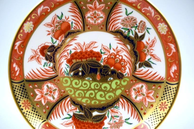 Set of 6 Royal Crown Derby Imari Golden Peony Bone China Coffee Cup & Saucer - 11