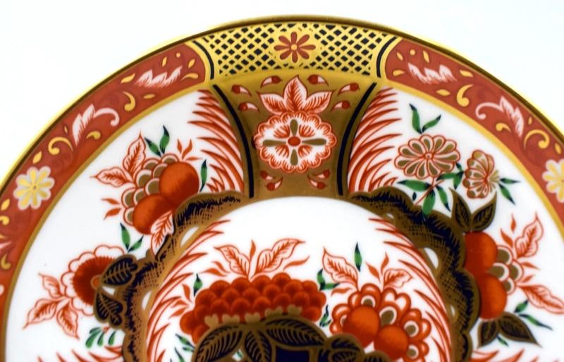 Set of 6 Royal Crown Derby Imari Golden Peony Bone China Coffee Cup & Saucer - 12