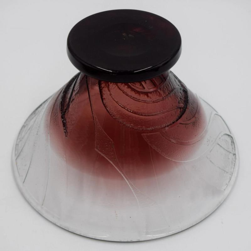 Schneider French Art Glass, Art Deco, Acid Cut Back Vase, Signed - 7