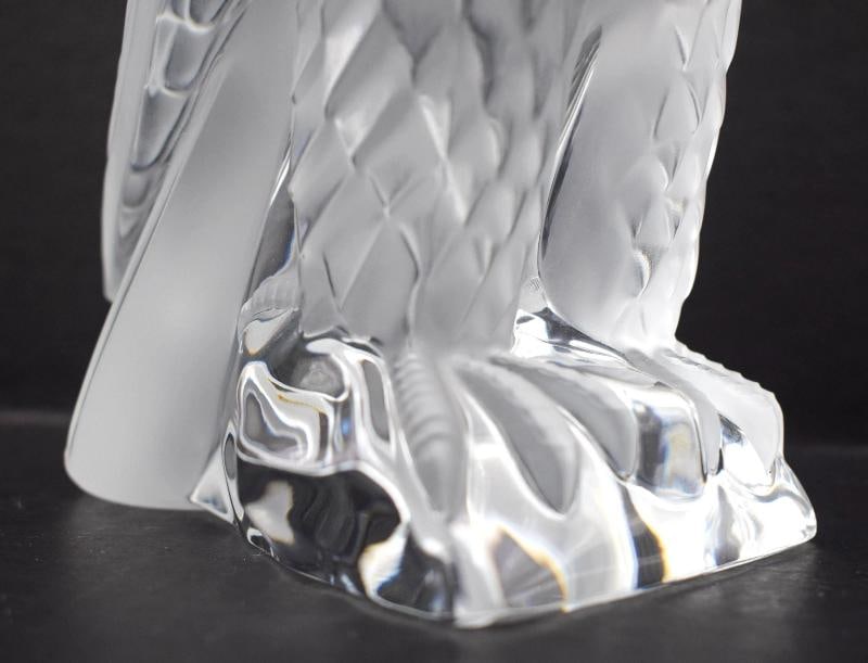 Lalique France Aigle Liberty Eagle Sculpture - Signed - 4