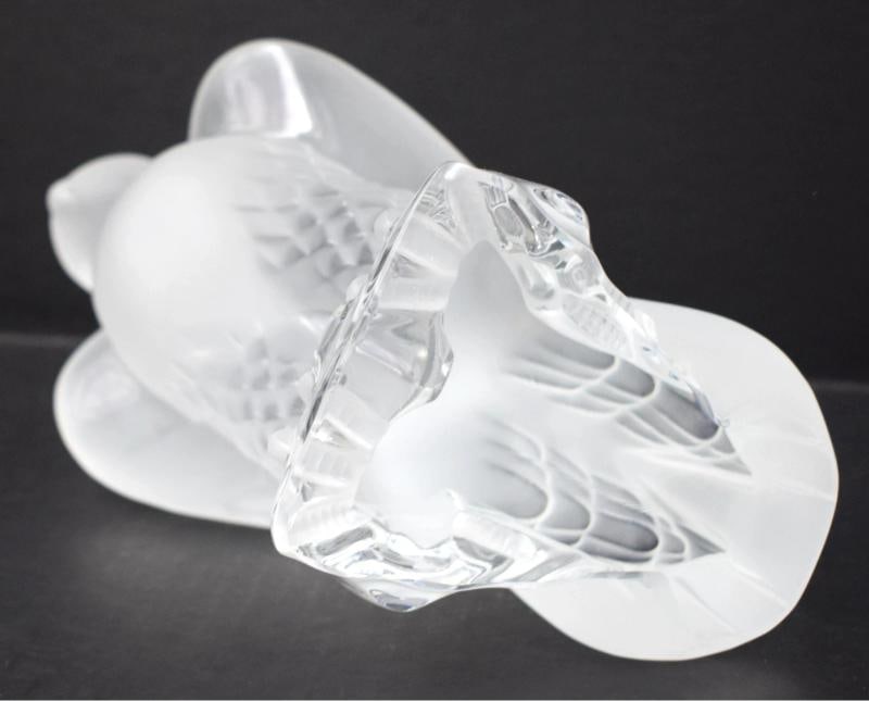 Lalique France Aigle Liberty Eagle Sculpture - Signed - 9