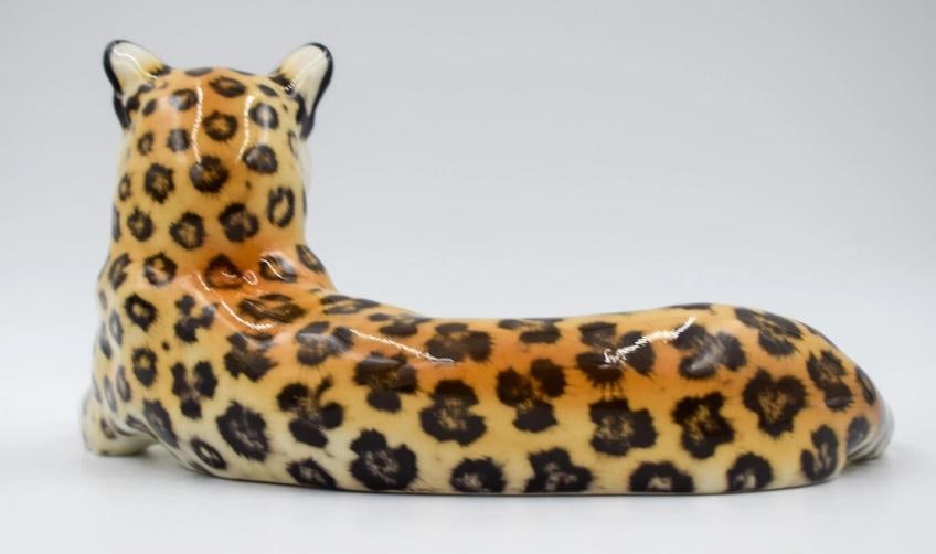Nymphenburg Porcelain Hand Painted Leopard Design by Theodor Karner - 5