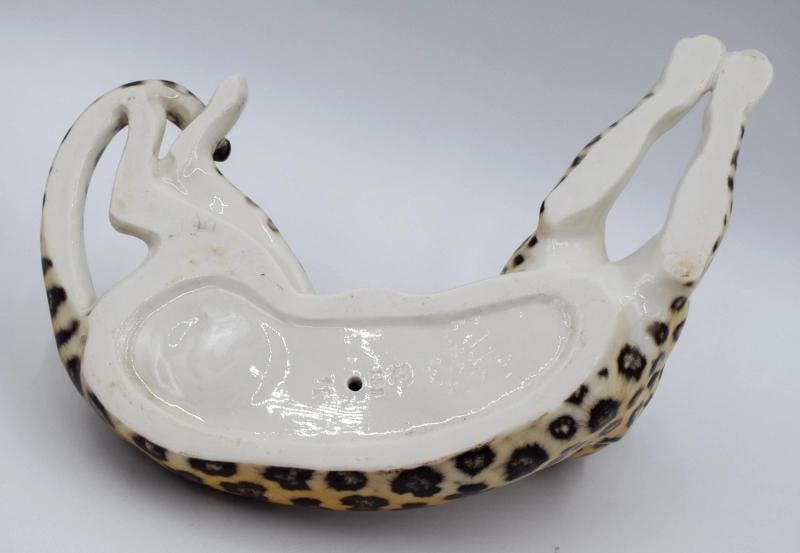 Nymphenburg Porcelain Hand Painted Leopard Design by Theodor Karner - 9