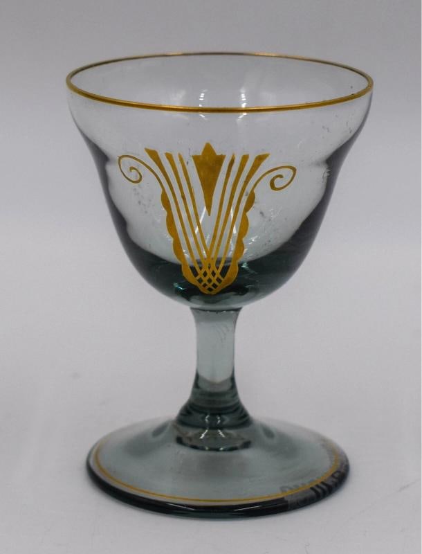 DAUM Nancy Art Deco Port Wine Drinking Set - Platter, Ewer and 6 Wines - 4